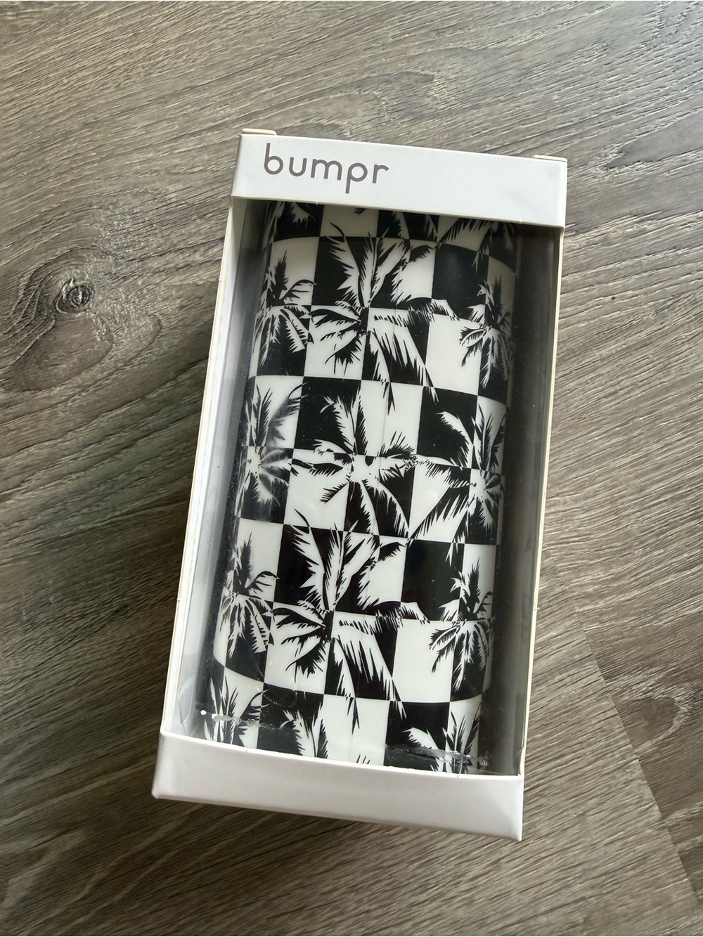 Bumpr Checkered Black & White Palm Bottle Cover